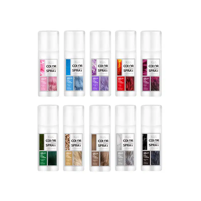 Private Label Custom Temporäre Haarfarbe Spray 2 Temporary Hair Color Spray2