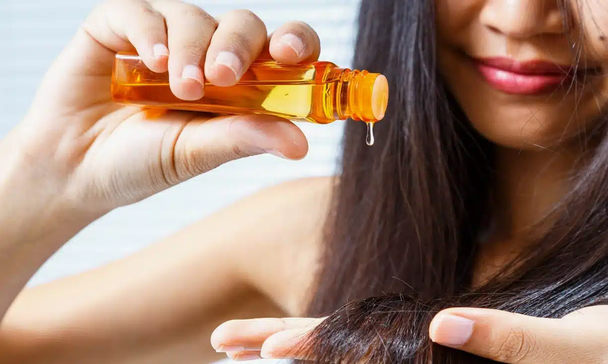 produits à base d'huile pour les cheveux