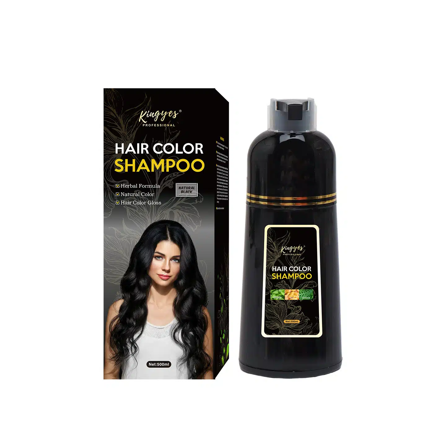 Hair dye shampoo 124